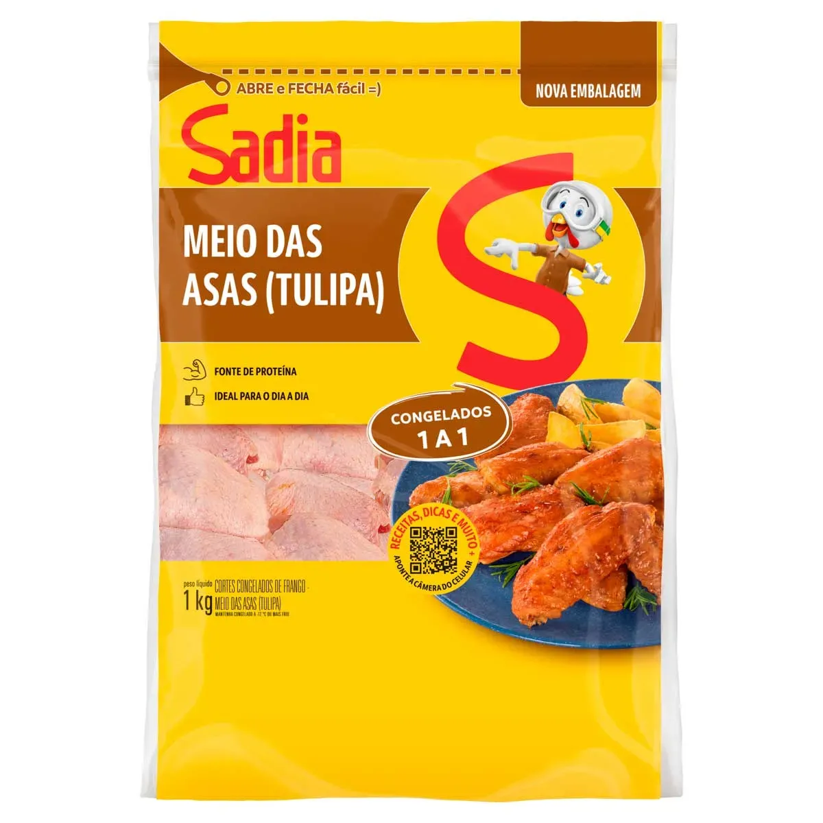 Meia Asa Frango Sadia 1KG