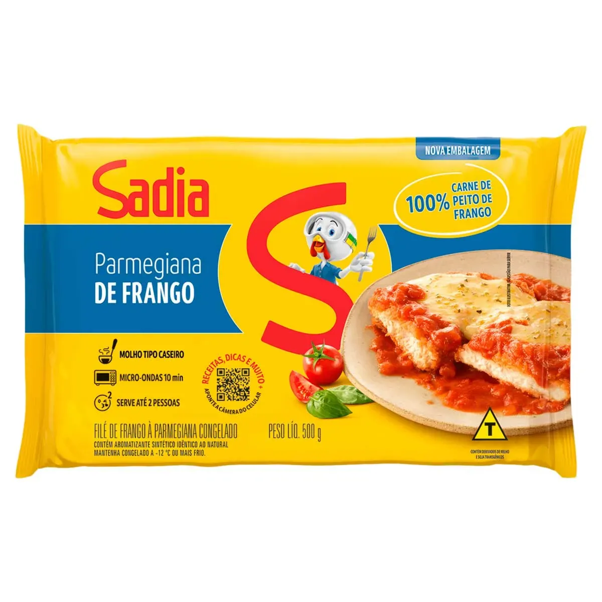 Filé de Frango à parmegiana Sadia 500G