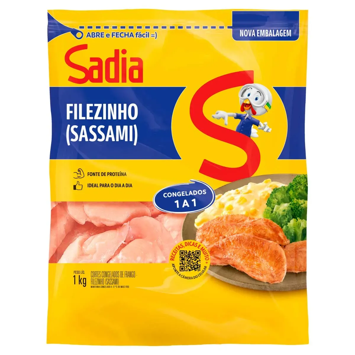 Filé Sassami de Peito de Frango Sadia 1KG