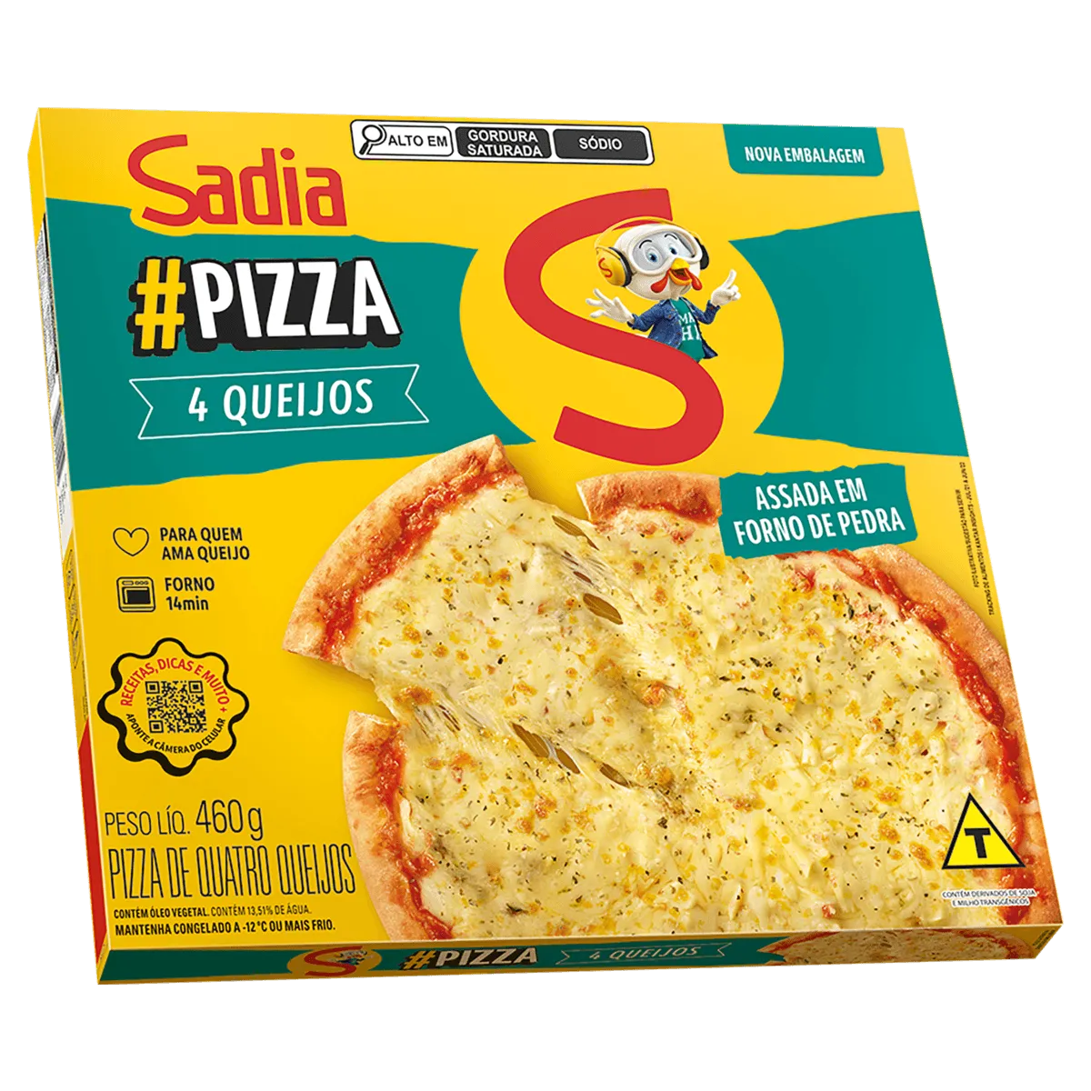Pizza de Quatro Queijos Sadia 460G