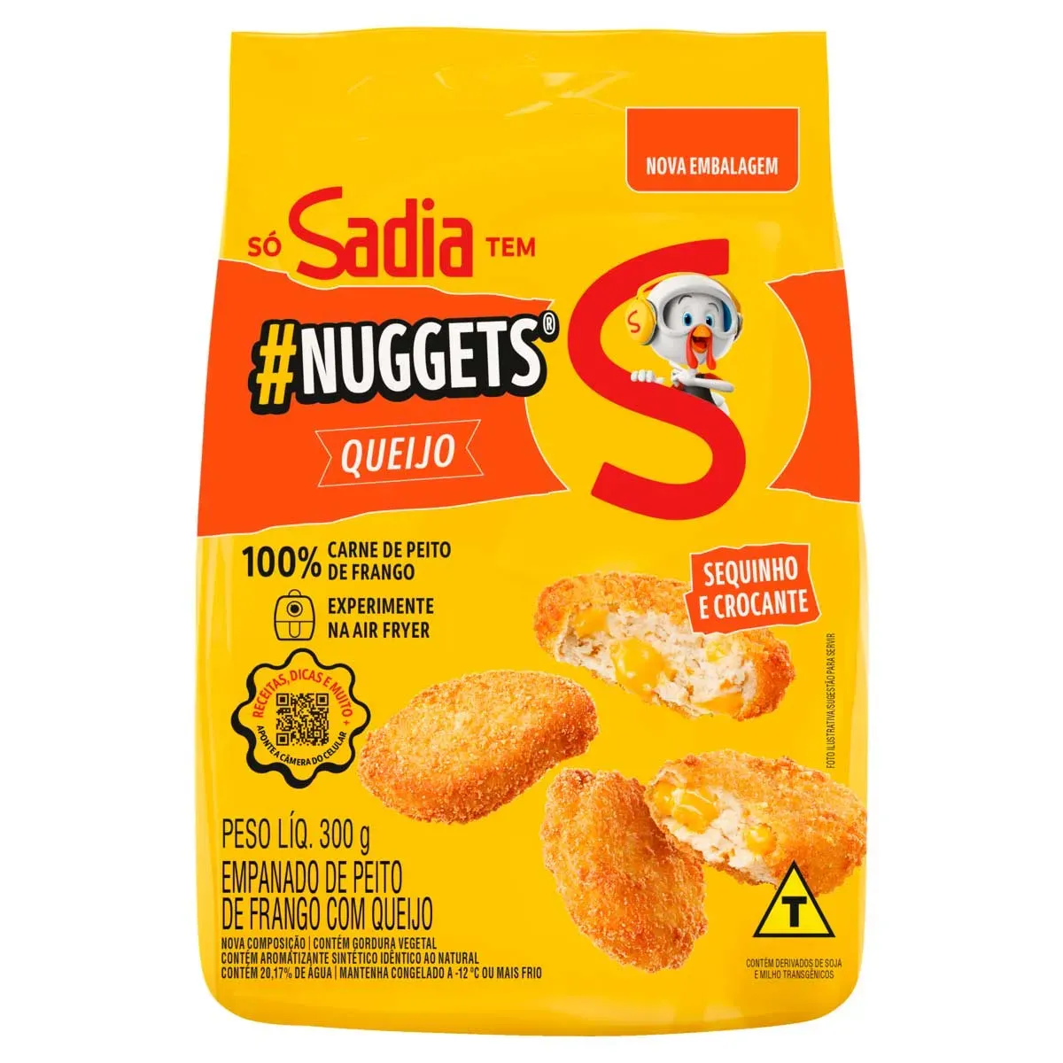 Nuggets de Frango com Queijo Sadia 300G