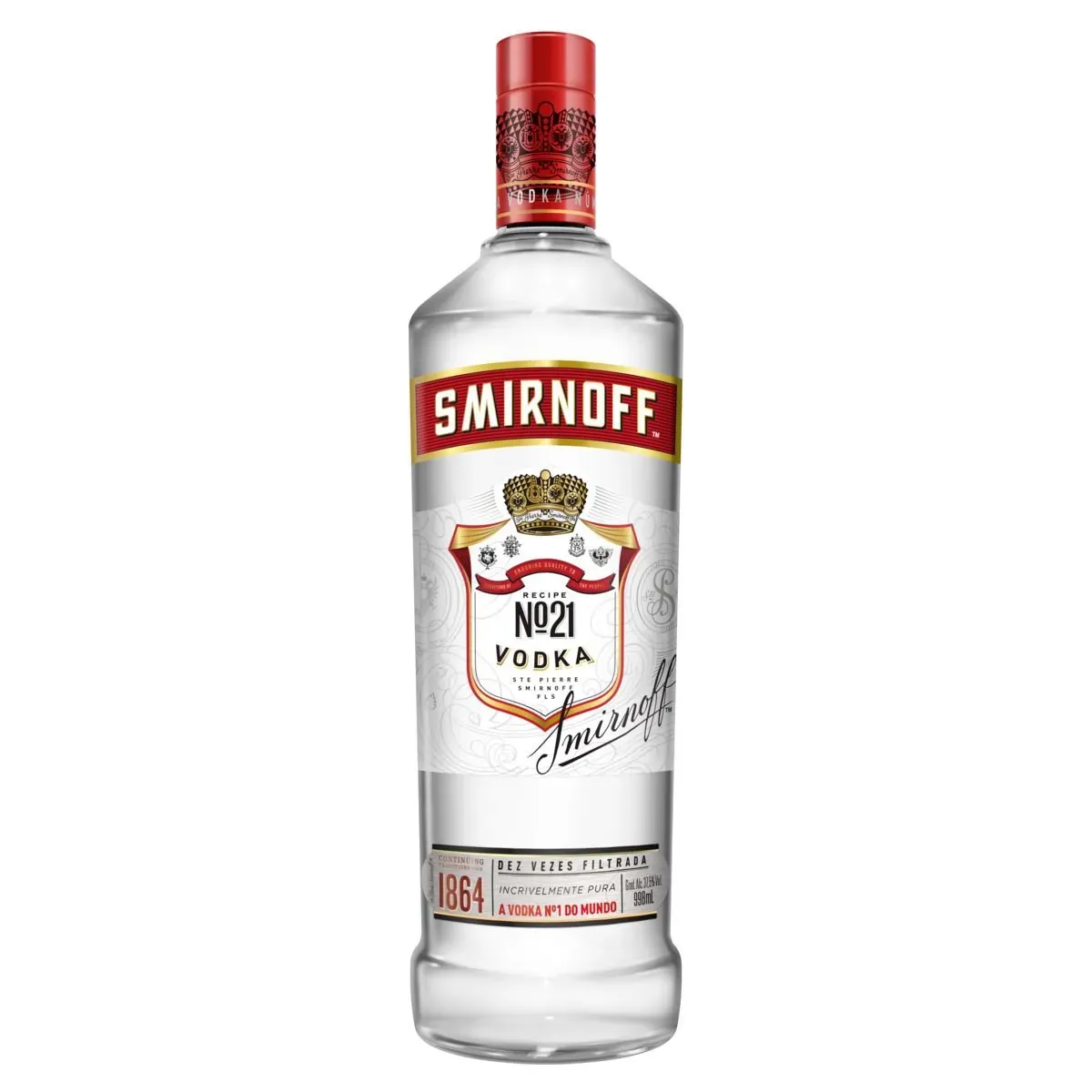 Vodka Destilada Smirnoff 998ML