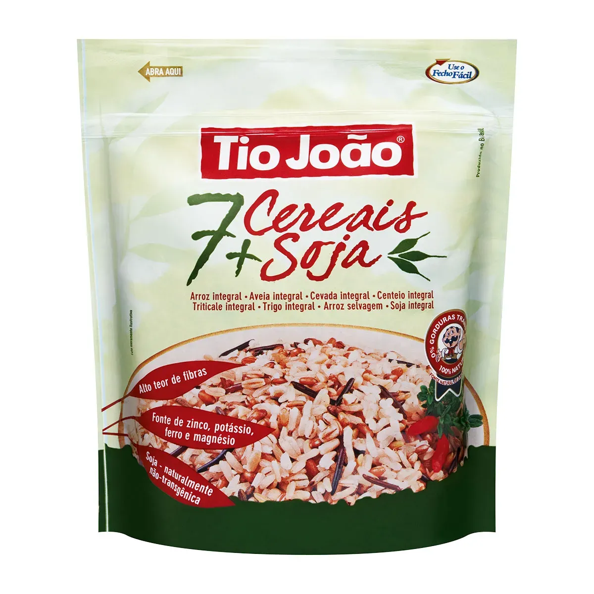Arroz Integral 7 Cereais + Soja Tio João 500G