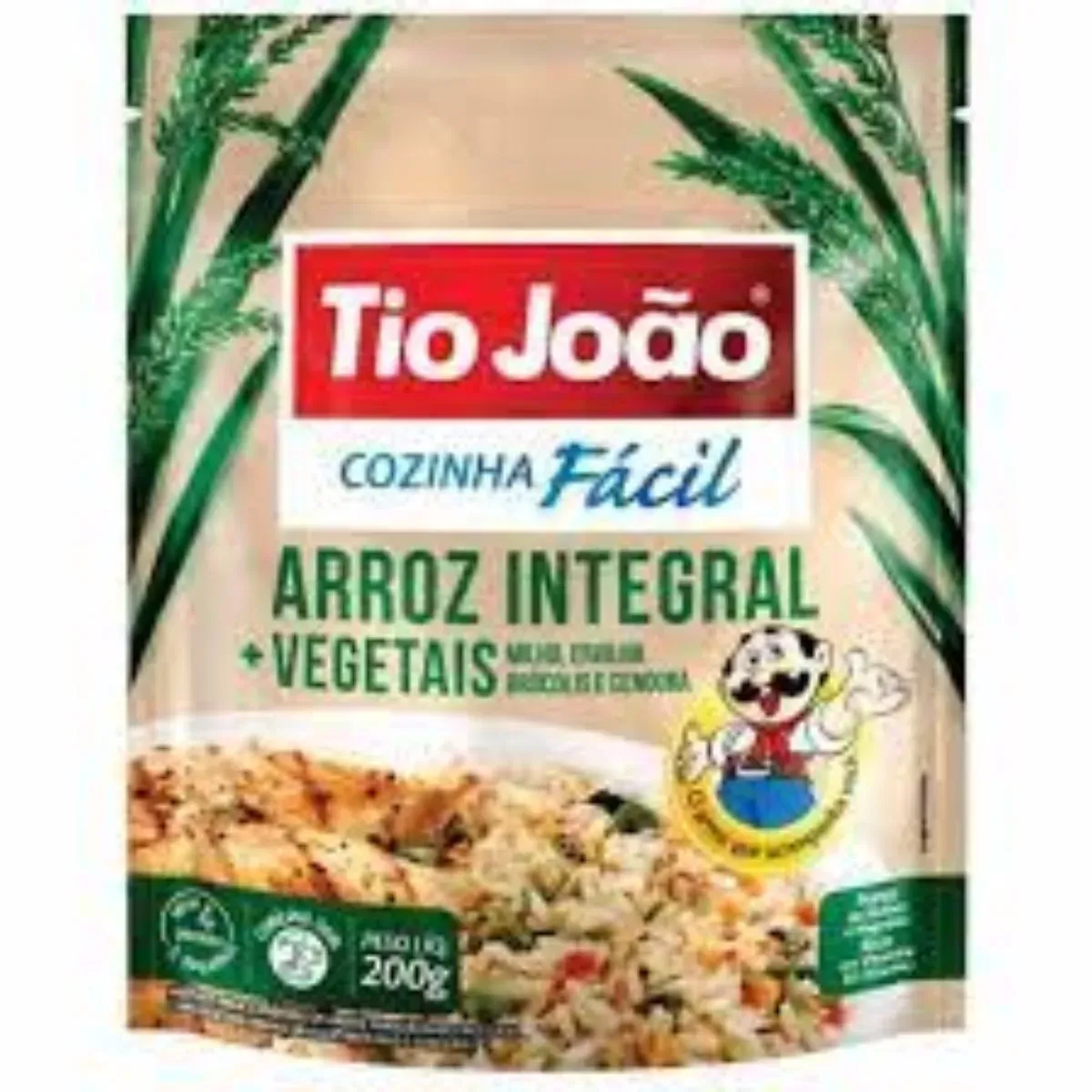 Arroz Integral + Vegetal Cozinha Tio João 200G