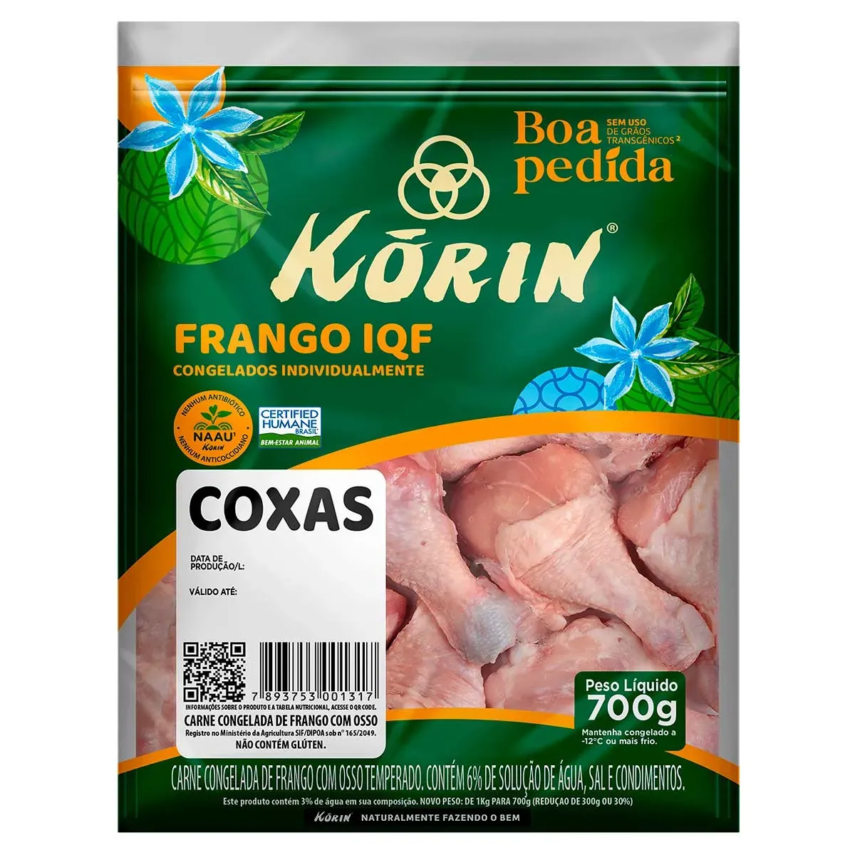 Coxa de Frango Korin Boa Pedida 700G