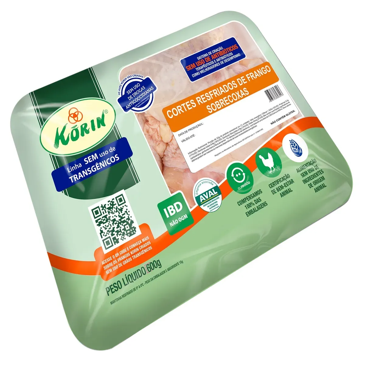 Sobrecoxa Korin 600G
