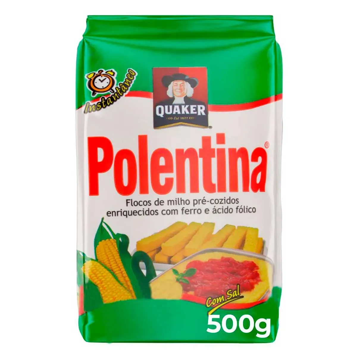Flocos de Milho Pré-Cozido Polentina Quaker 500G