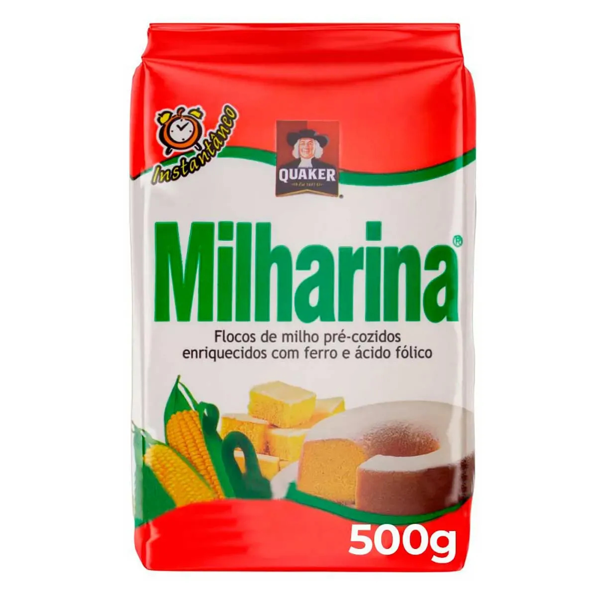 Flocos de Milho Pré-Cozido Milharina Quaker 500G