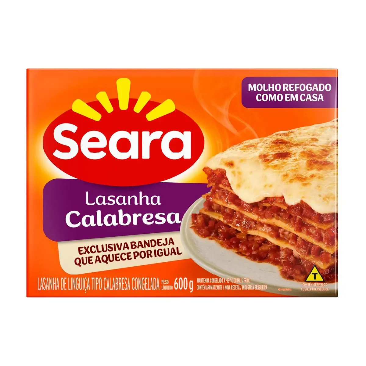 Lasanha de Calabresa Seara 600G