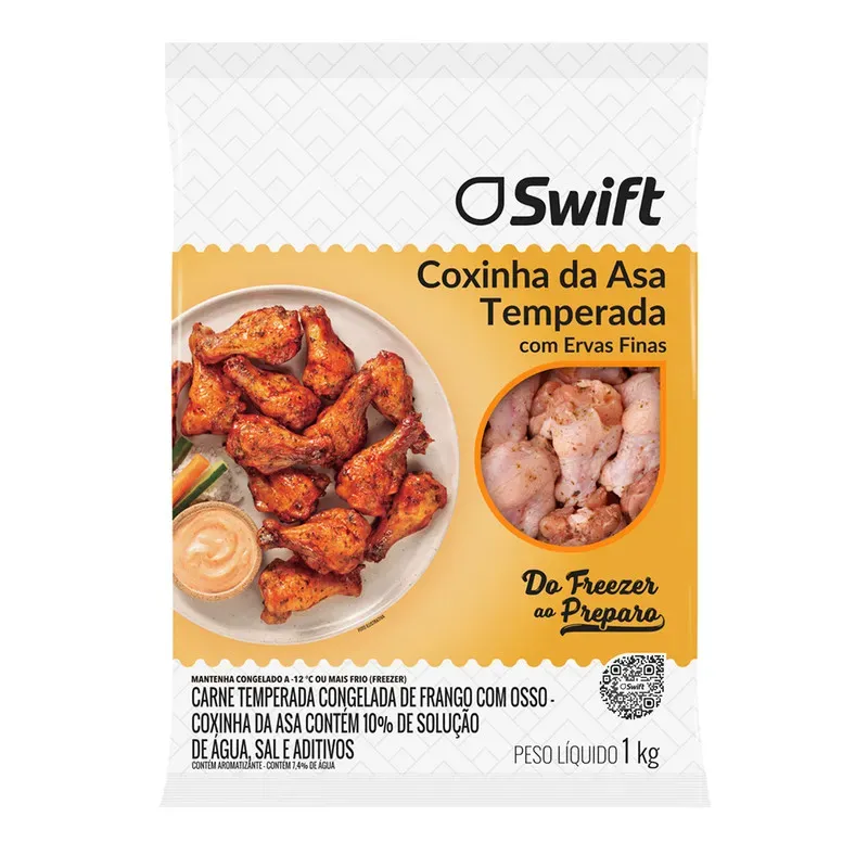 Coxinha da Asa Temperada Swift 1KG