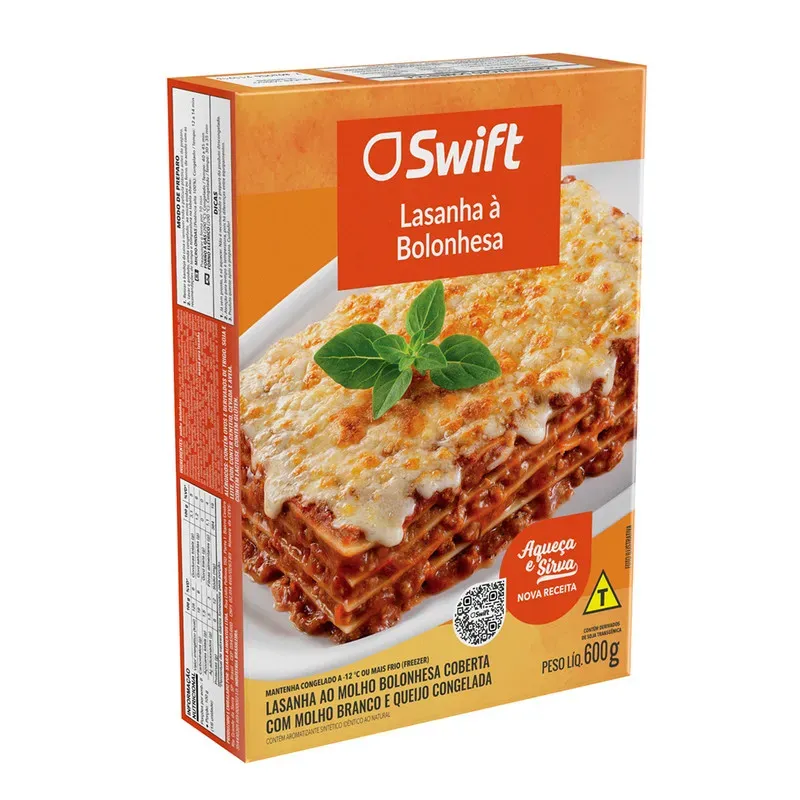 Lasanha Bolonhesa Swift 600G