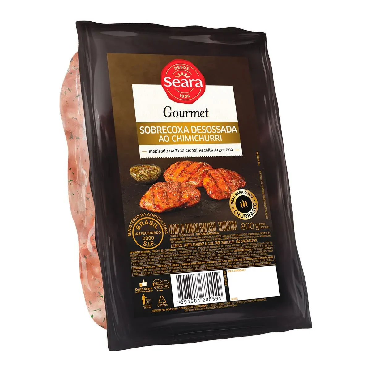 Sobrecoxa Desossada Chimichurri Seara Gourmet 800G