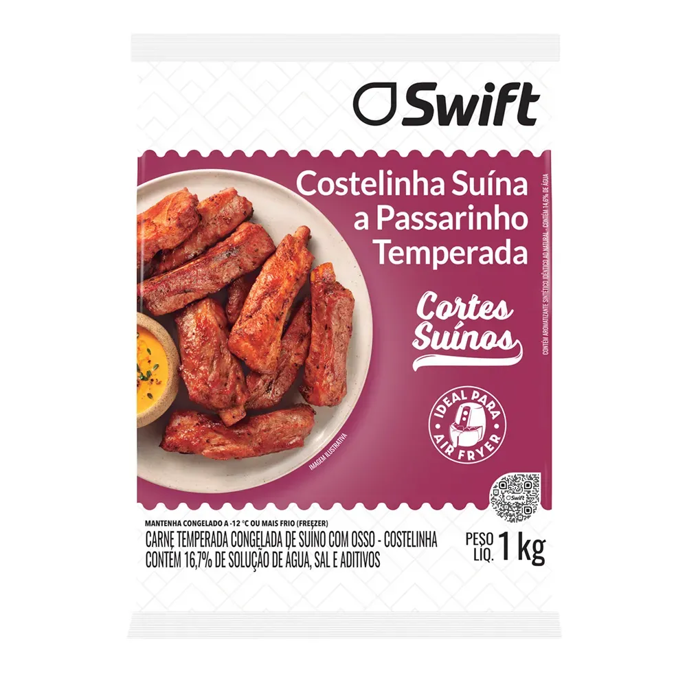 Costelinha Passarinho Temperada Swift 1KG