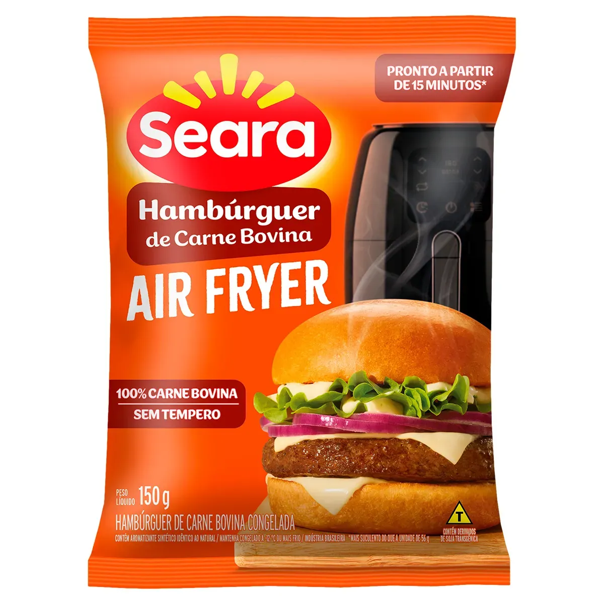 Hambúrguer Carne Bovina sem Tempero Air Seara 150G