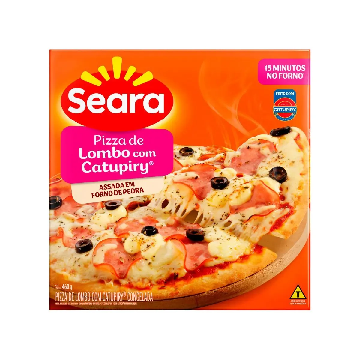 Pizza de lombo com Catupiry Seara 460G