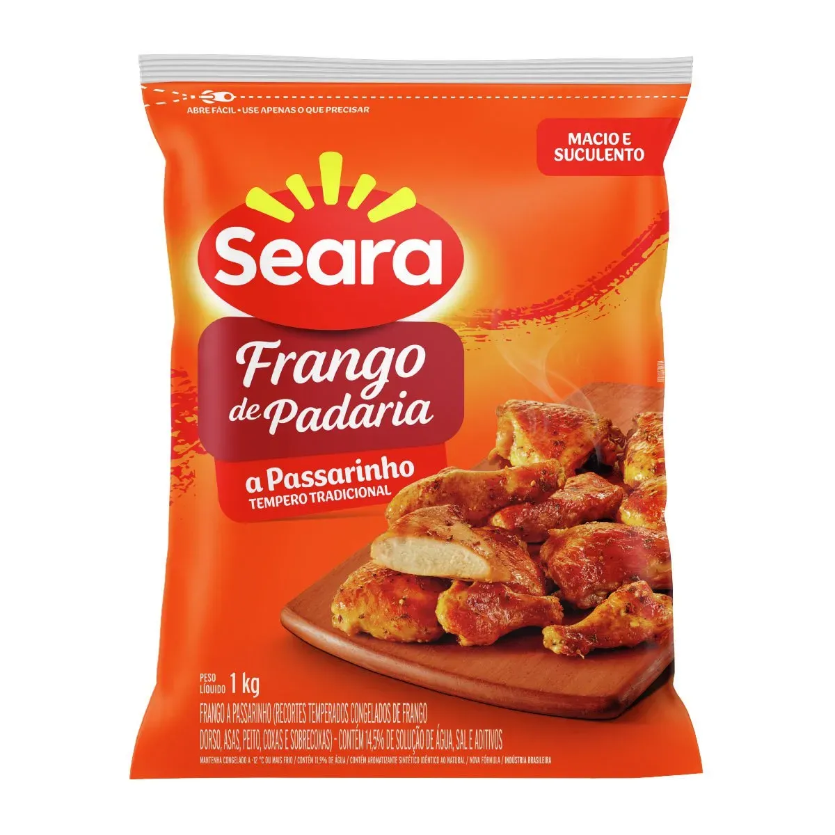 Frango Padaria a Passarinho Temperado Seara 1KG
