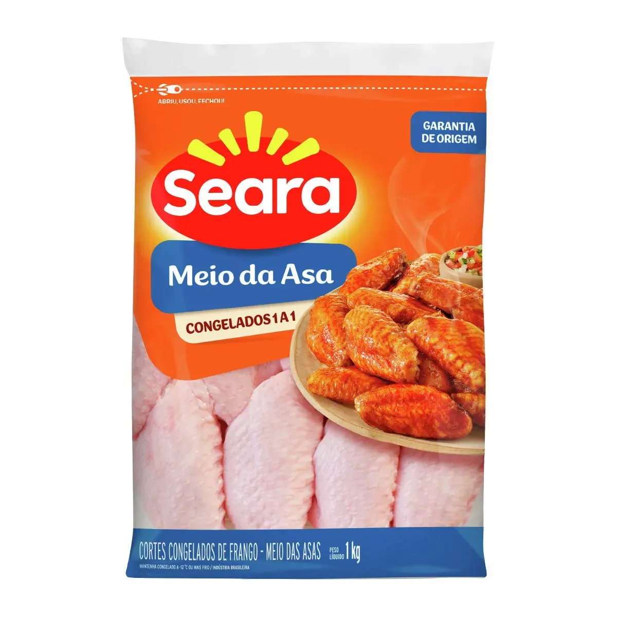 Meio da asa Seara IQF 1KG