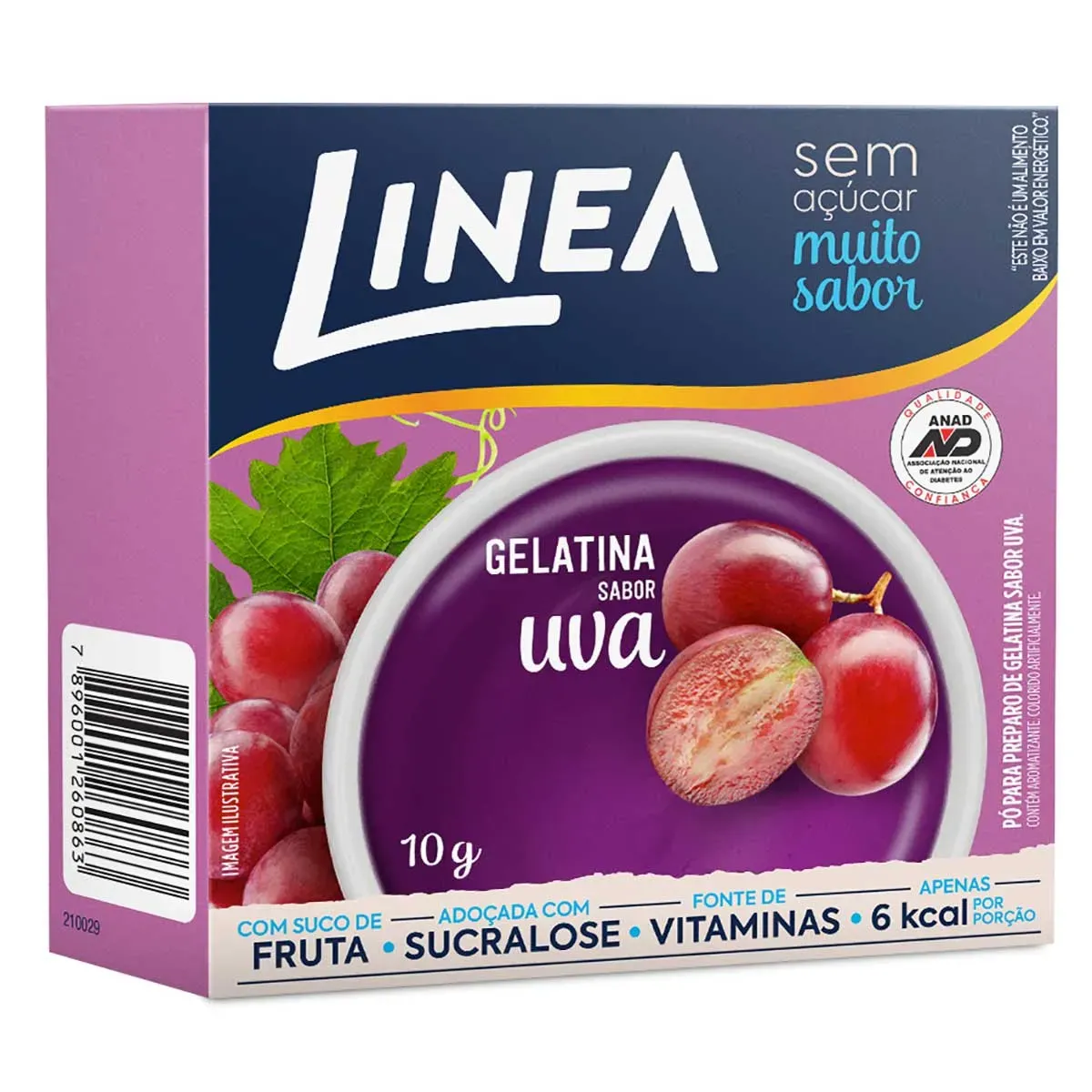 Gelatina Uva Linea 10G