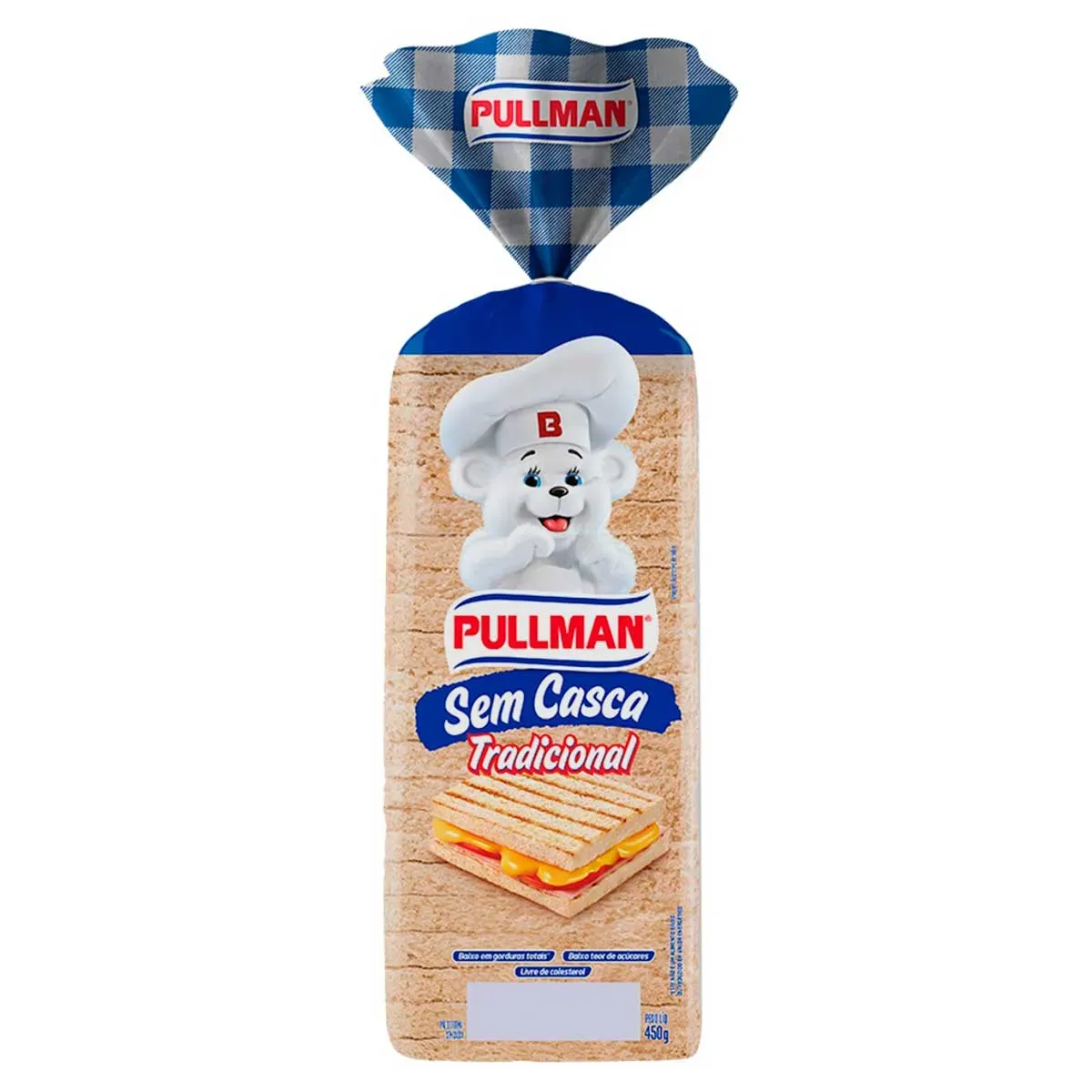 Pão de Forma sem Casca Pullman 450G