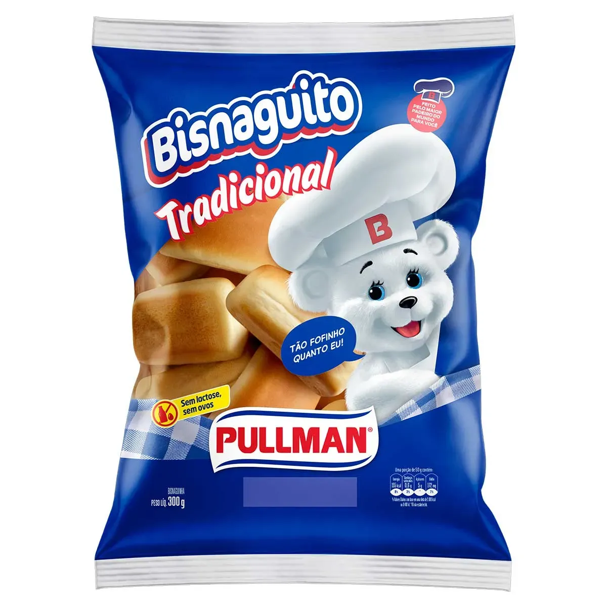 Bisnaguinha Zero Lactose Pullman Bisnaguito 300G