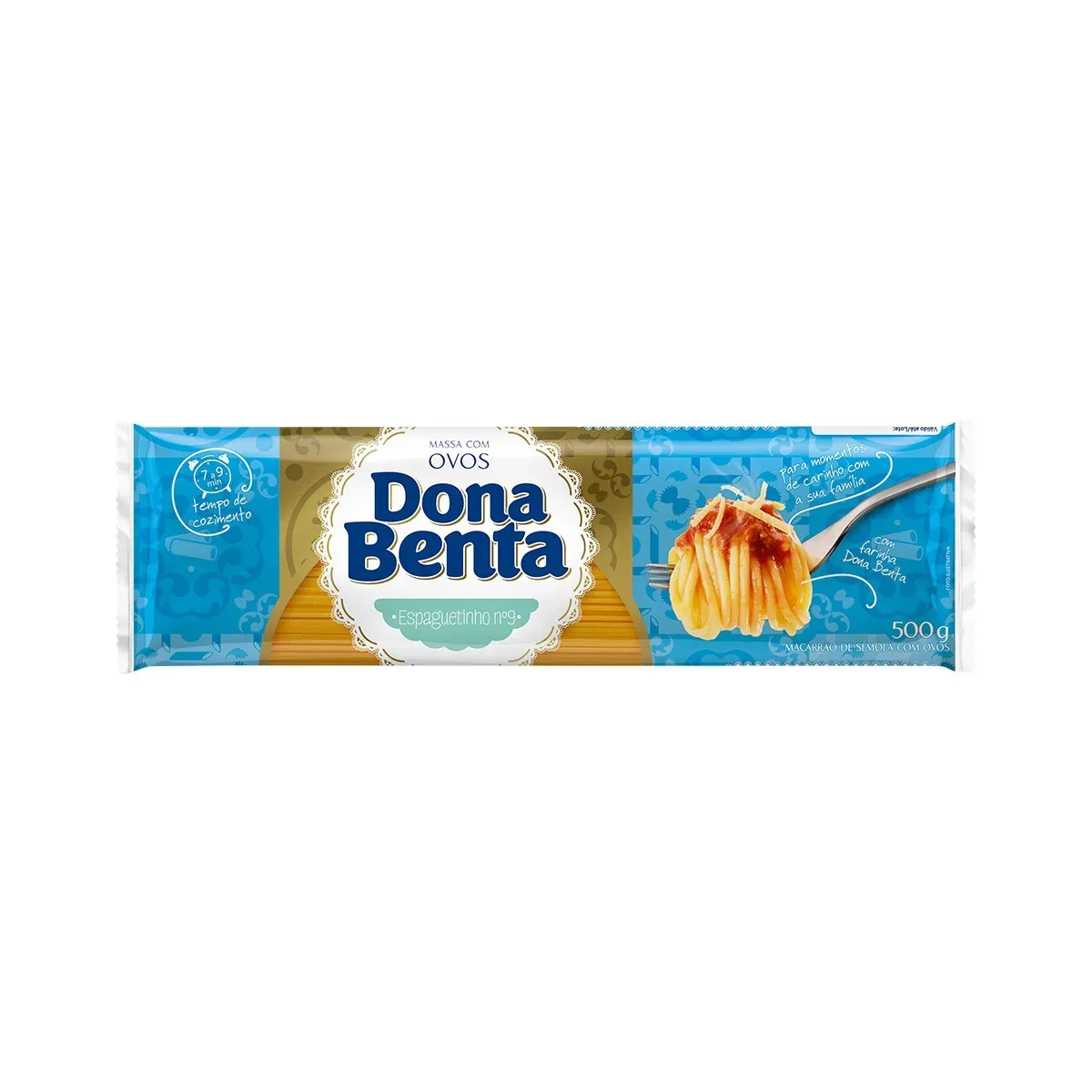 Macarrão Espaguete com Ovos Nº9 Dona Benta 500G