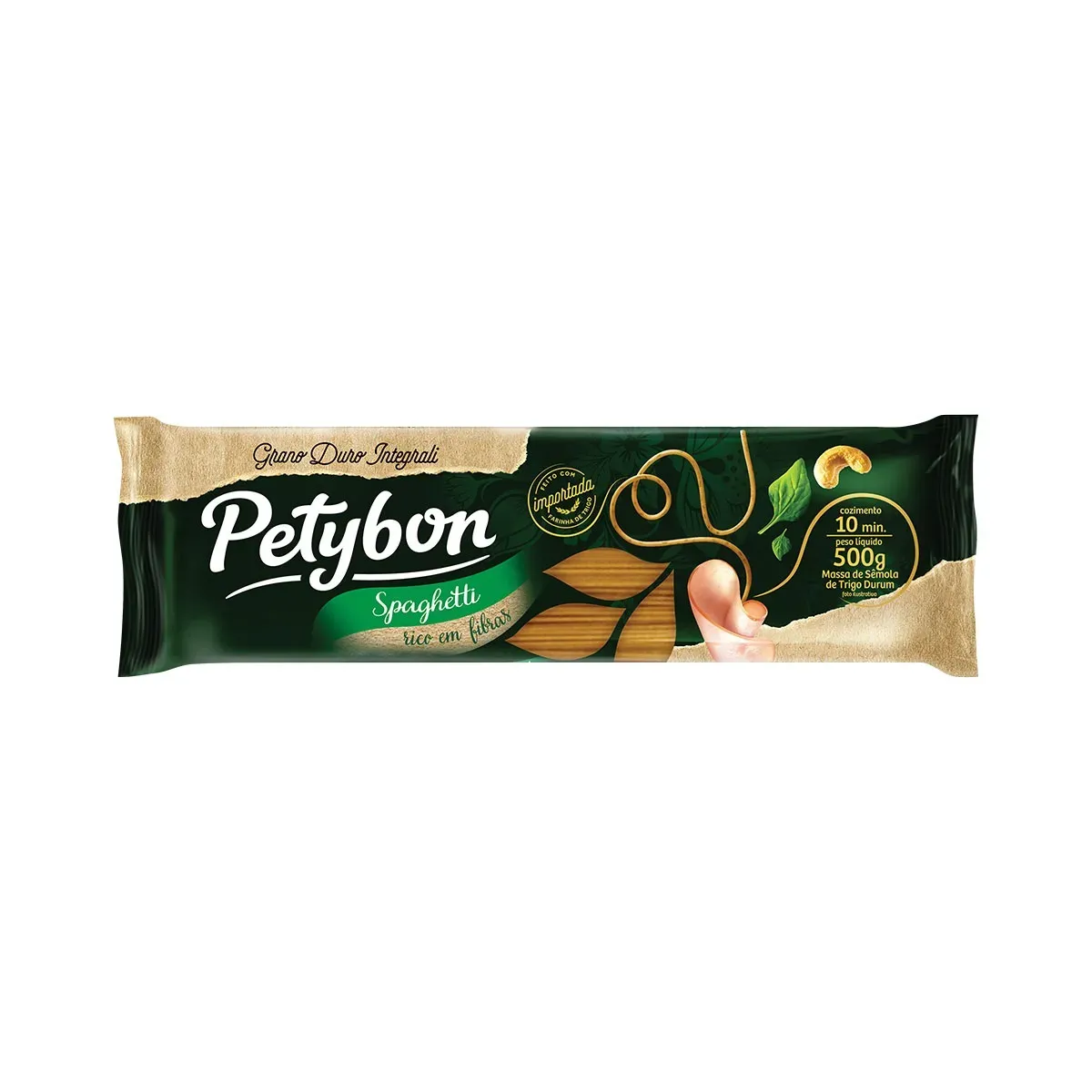 Macarrão Espaguete Integral Petybon Grano 500G