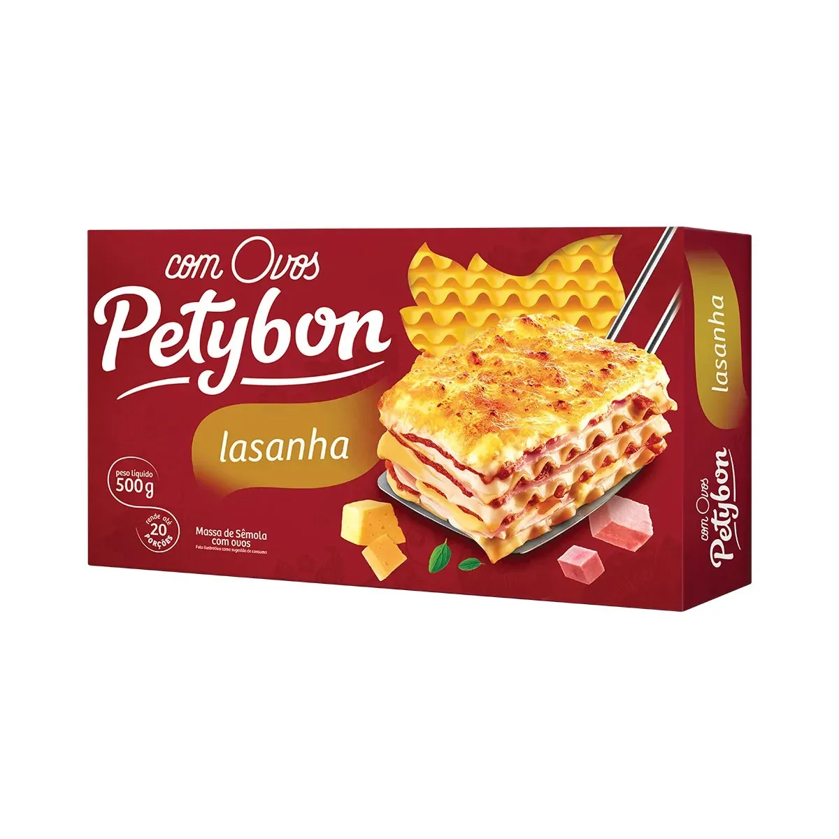 Macarrão Lasanha Petybon com Ovos 500G