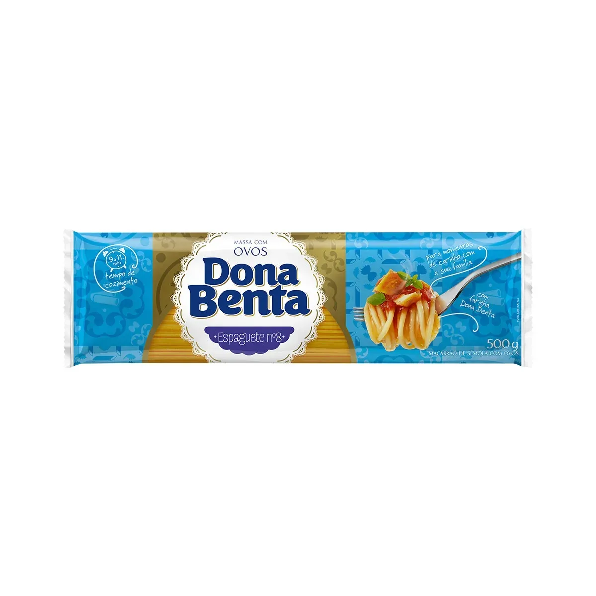 Macarrão Espaguete de Sêmola Nº8 Dona Benta 500G