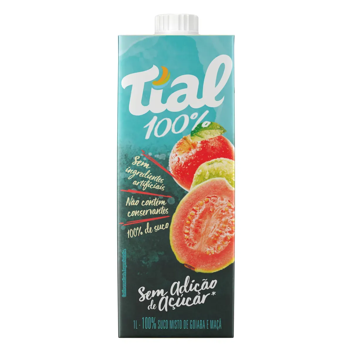Suco Goiaba e Maçã Tial 100% 1L