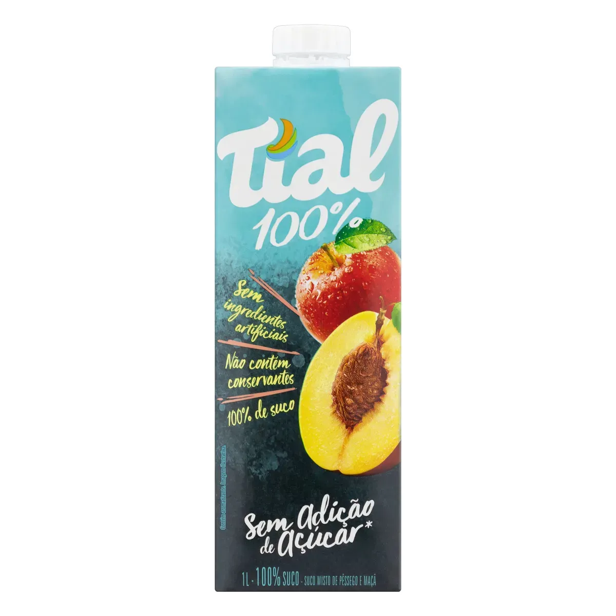 Suco Pêssego e Maçã Tial 100% 1L
