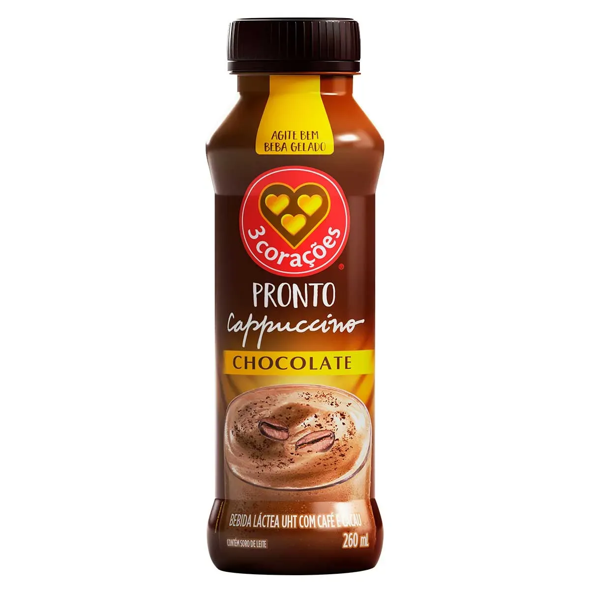Bebida Láctea Cappuccino 3 Corações 260ML