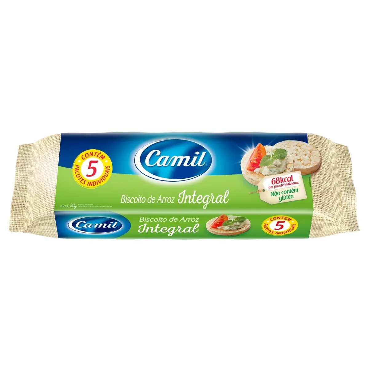 Biscoito Arroz Integral Camil 90G