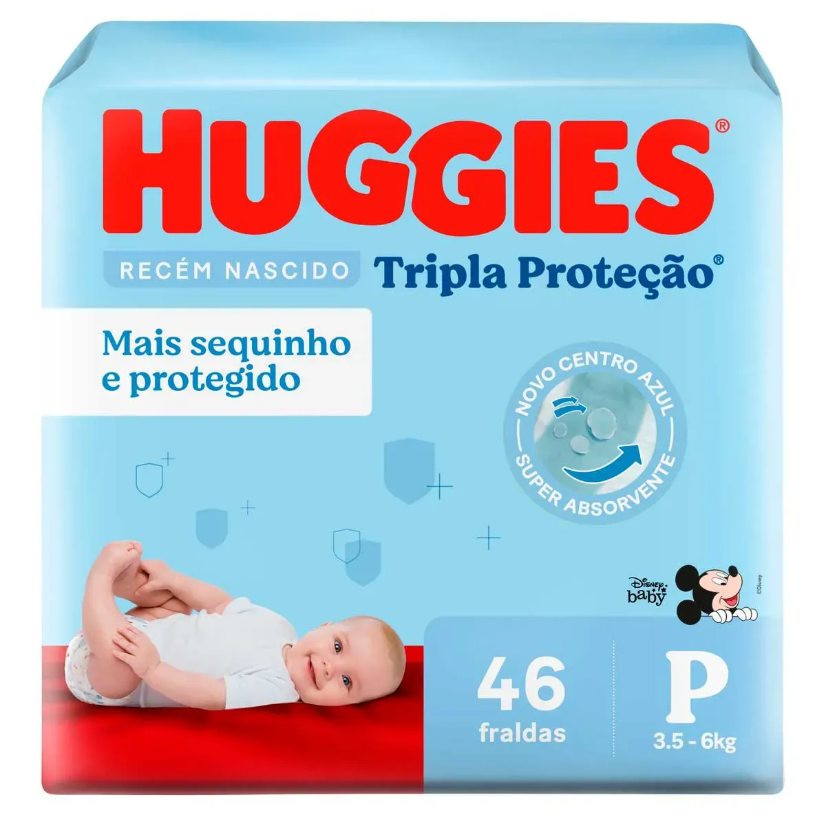 Fralda Tripla Proteção P Huggies 46UN