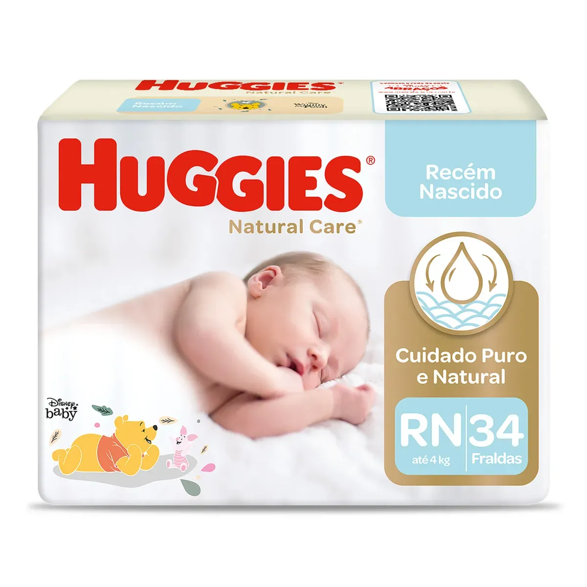 Fralda Descartável Infantil Natural Huggies 34UN