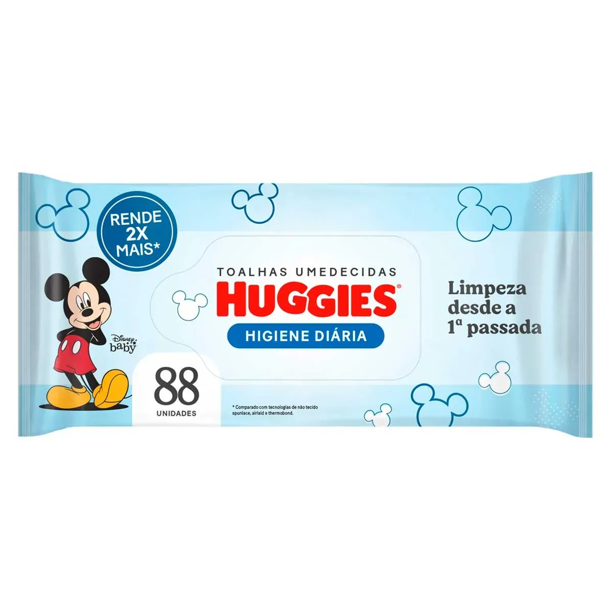 Lenço Umedecido Higiene Diária Rendem Huggies 88UN