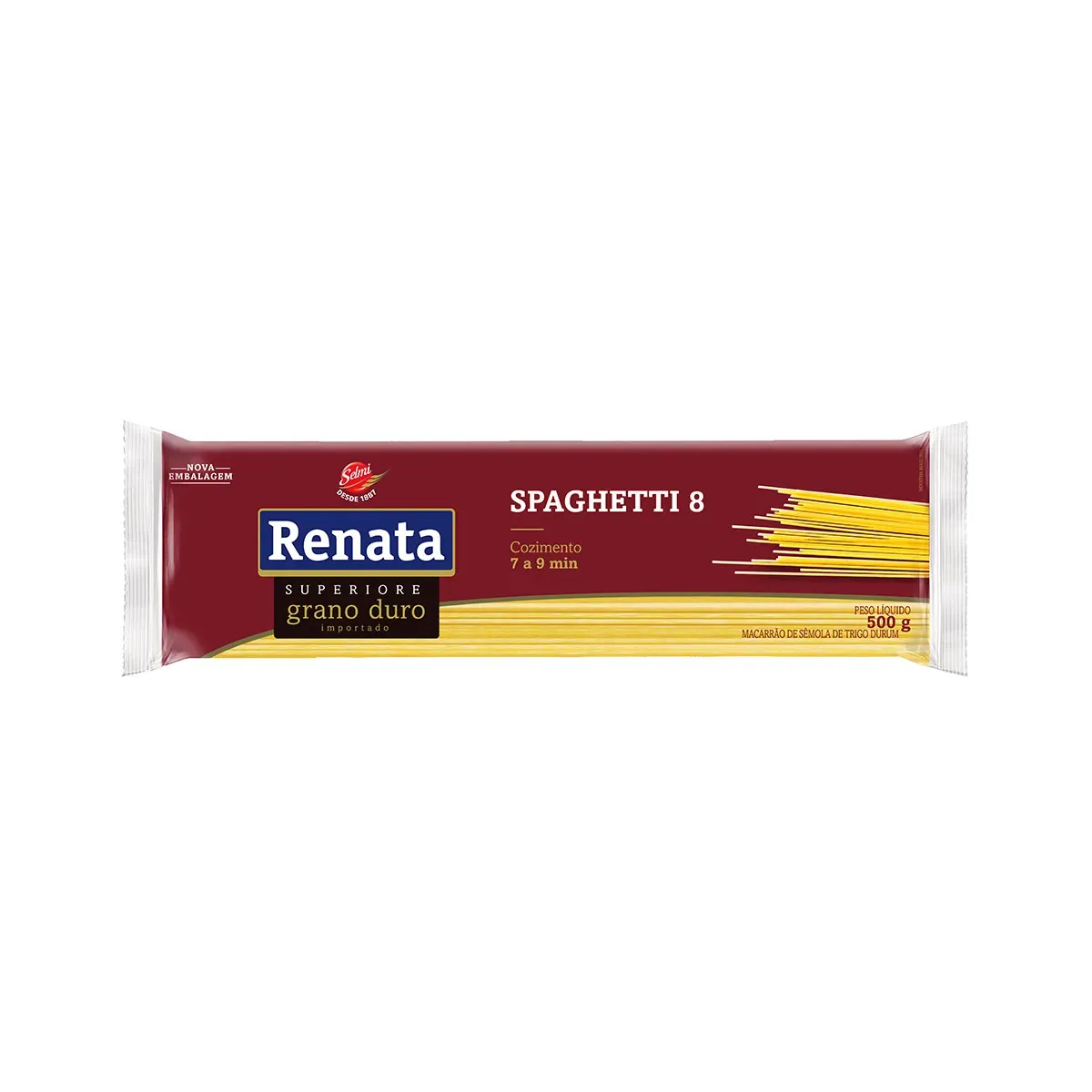 Macarrão Espaguete Grano Duro Nº 8 Renata 500G