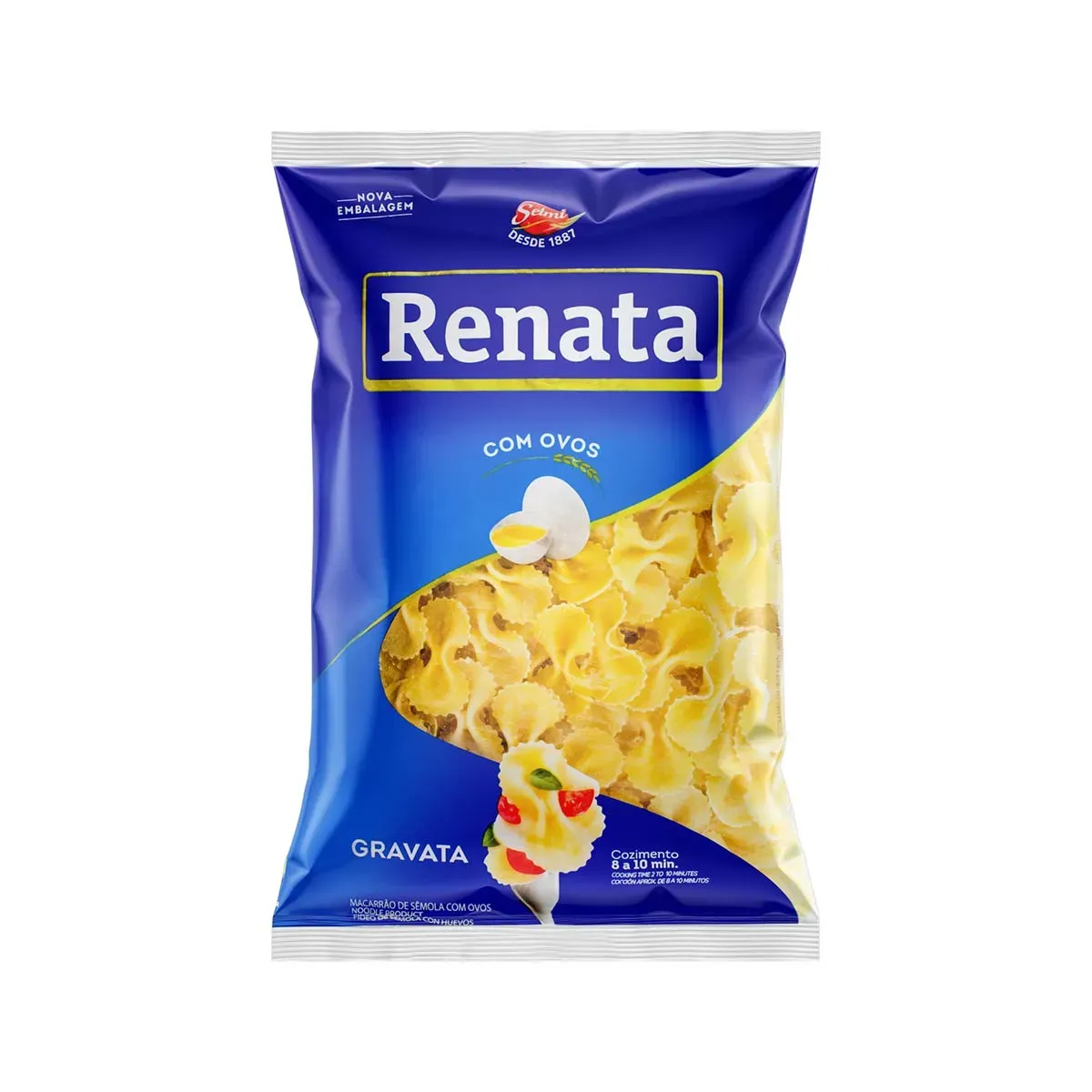 Macarrão Gravata Renata com Ovos 500G