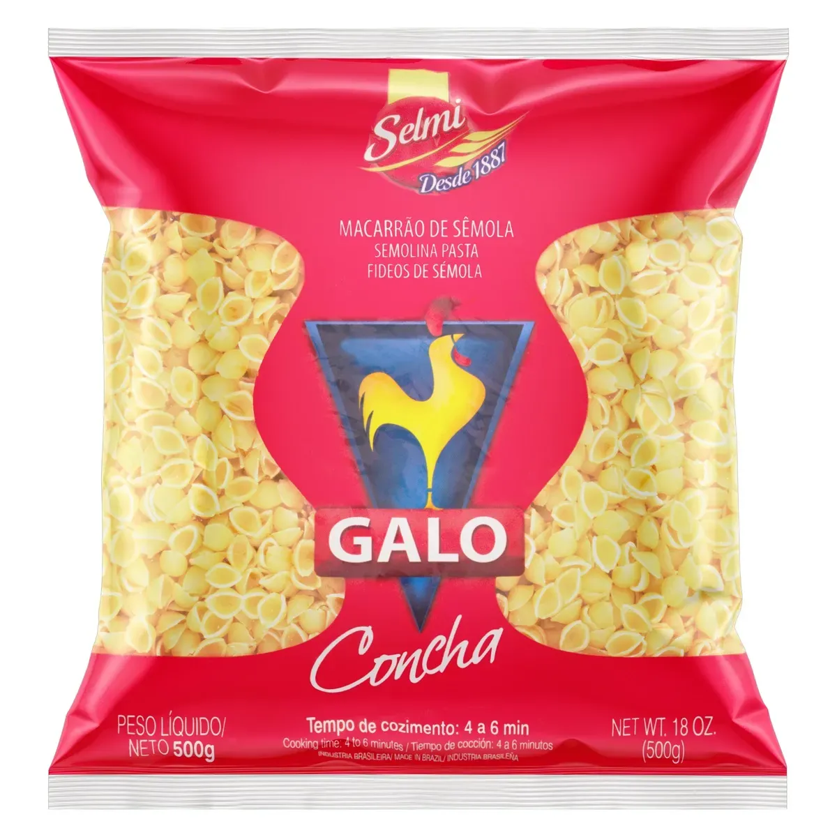 Macarrão Conchinha Galo 500G