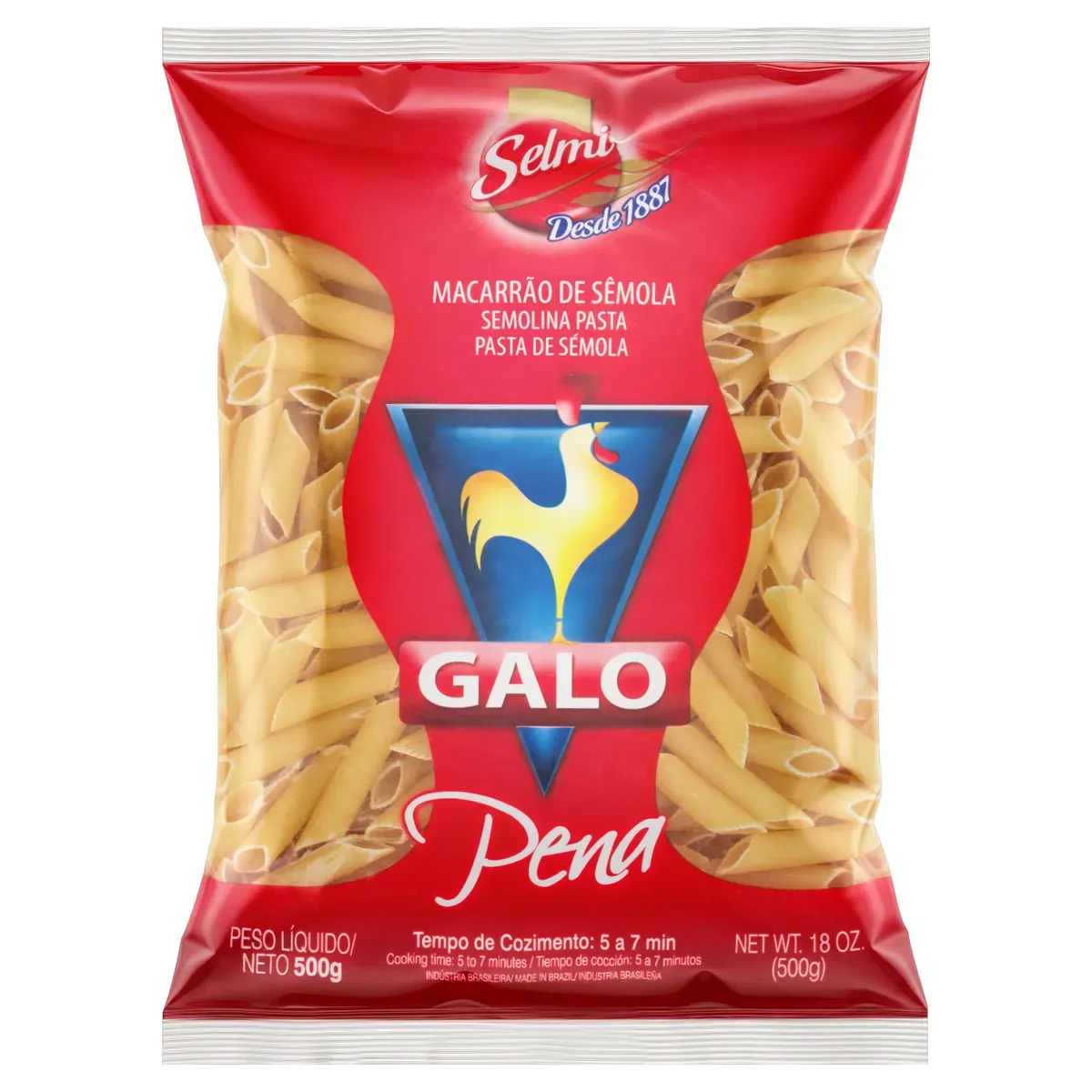 Macarrão Penne Galo de Sêmola 500G