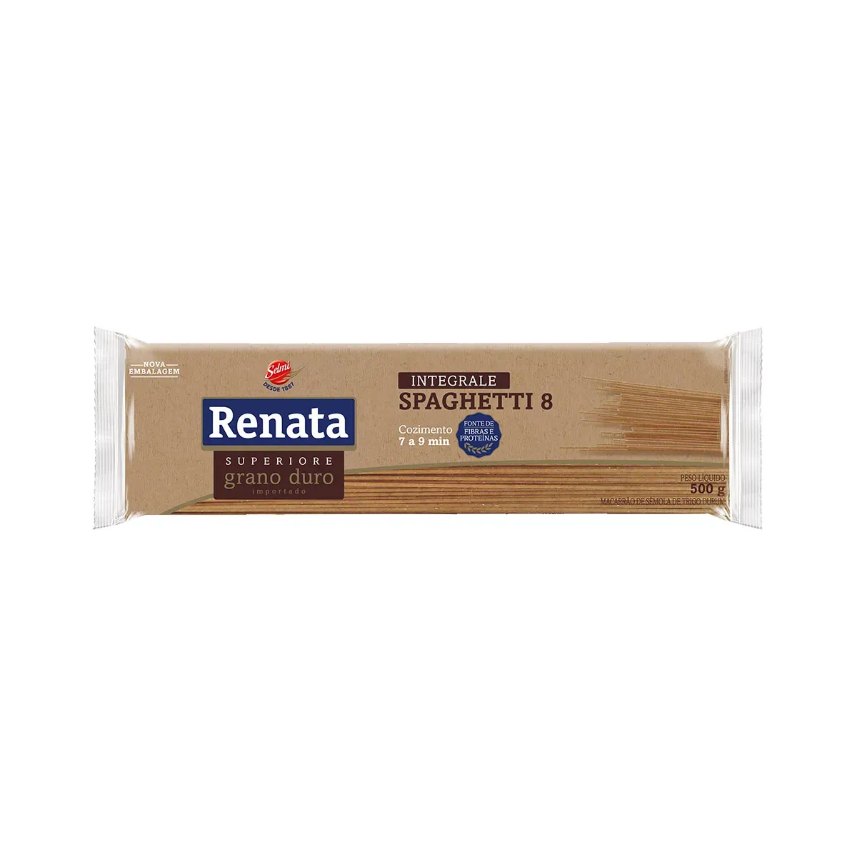Macarrão Espaguete Integral Grano Duro Renata 500G