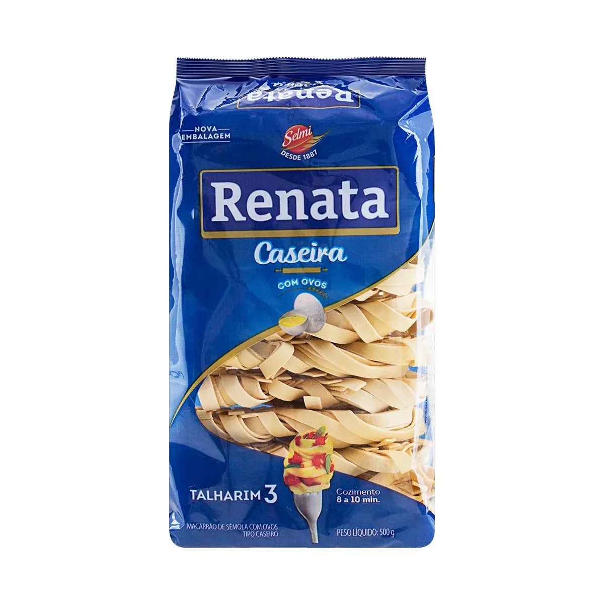 Macarrão Talharim Renata Ovos Nº 3 Caseira 500G