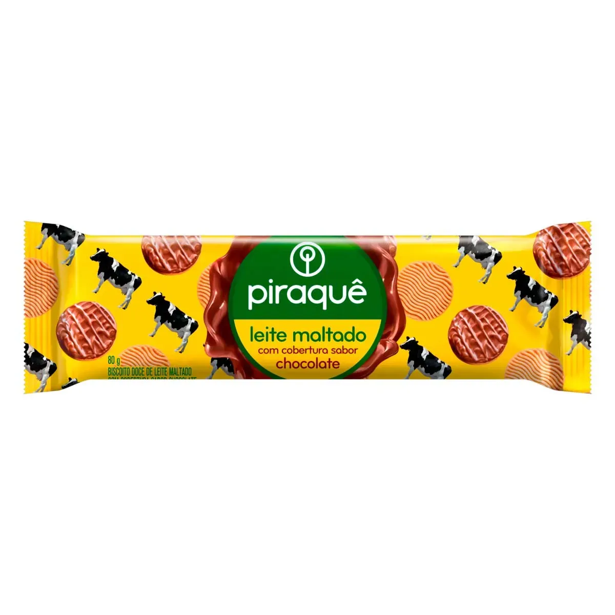 Biscoito Leite Maltado Cobertura Piraquê 80G