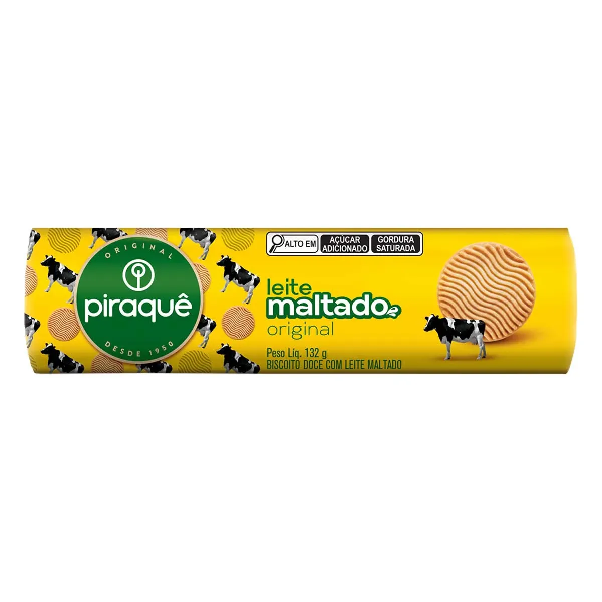 Biscoito Leite Maltado Piraquê 132G