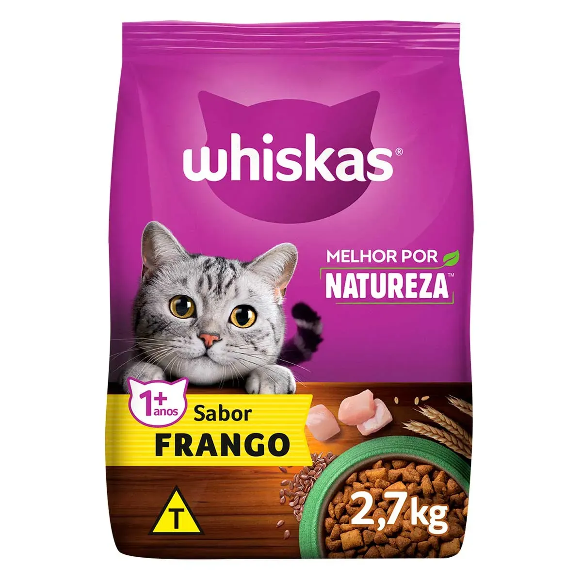 Ração Gato + 1 ano Melhor Por Whiskas 2,7KG
