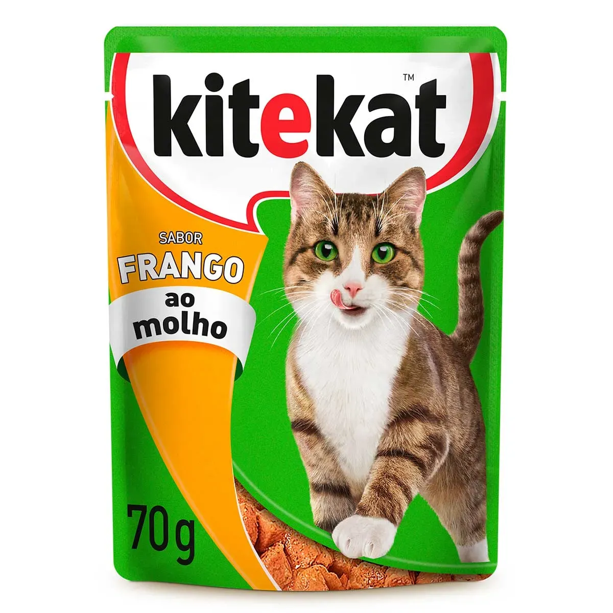 Ração Úmida Kitekat Frango ao Molho 70G