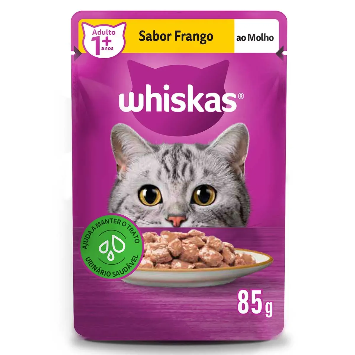 Ração Úmida Frango ao Molho Whiskas 85G
