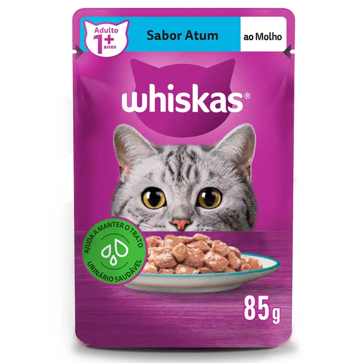 Ração Úmida Atum ao Molho Whiskas 85G