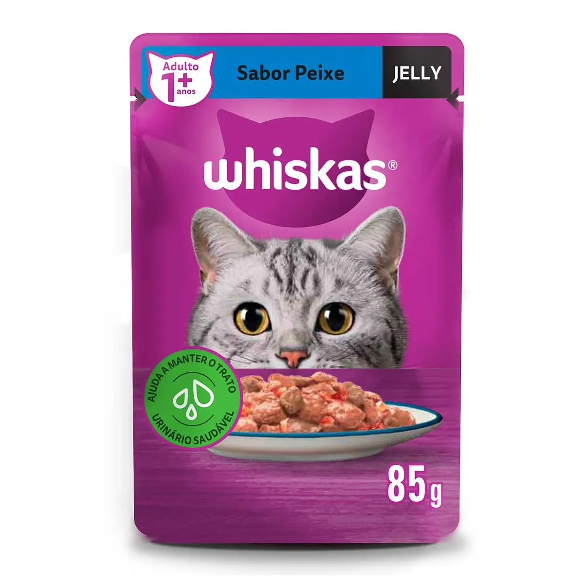 Ração Úmida Peixe Jelly Whiskas 85G