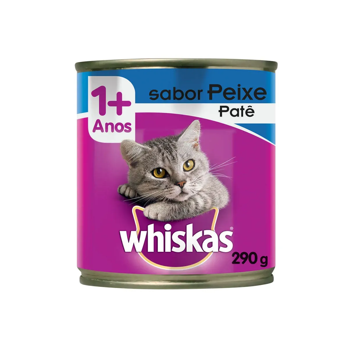 Ração Úmida Patê de Peixe Whiskas 290G