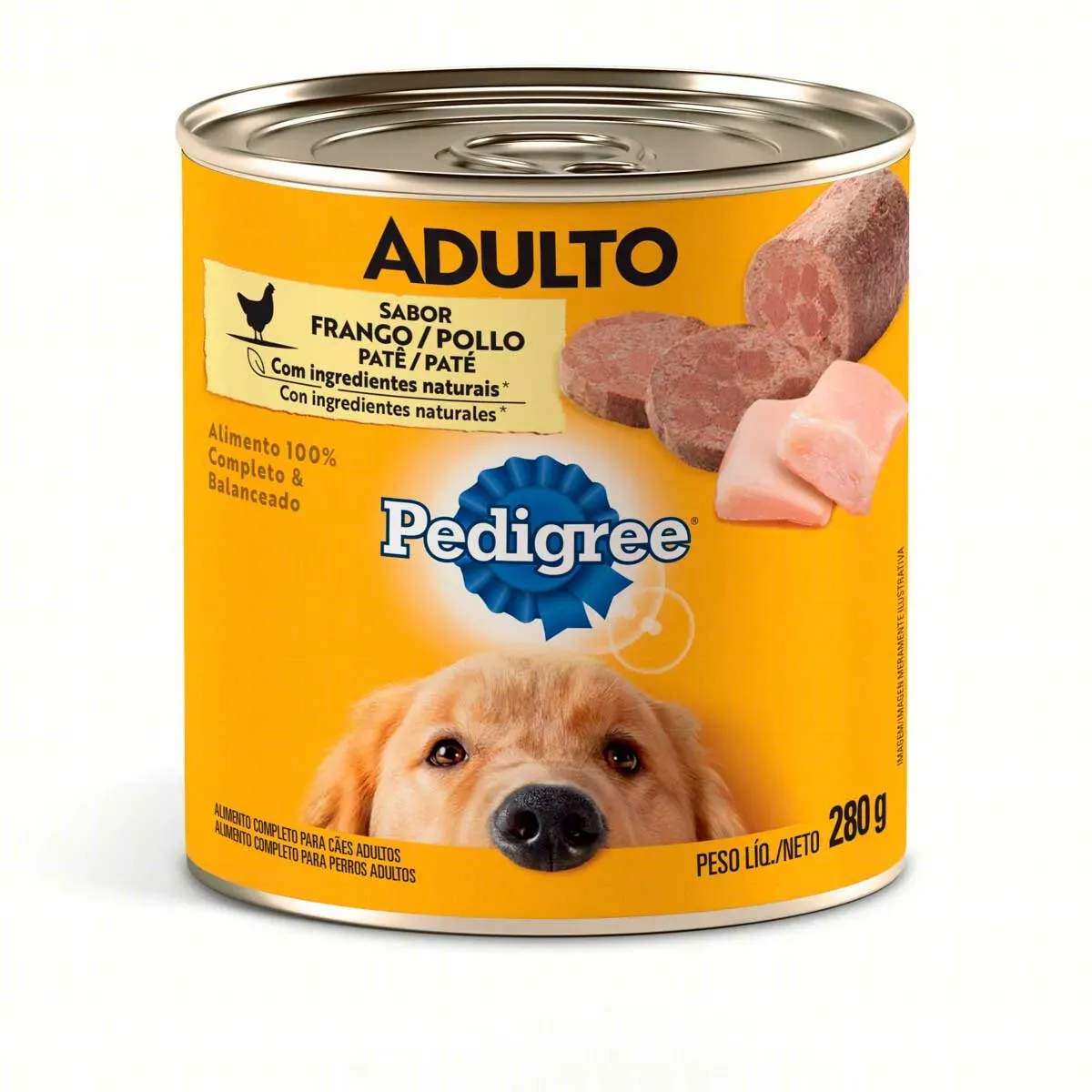 Ração Úmida Patê de Frango Pedigree 280G